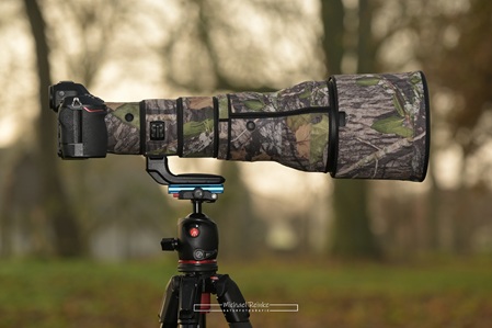 Teleobjektiv auf Kugellkopf